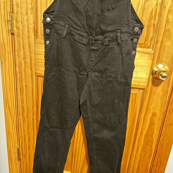 GAP Maternity Black Denim Overalls Size M - Picture 4 of 8